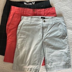 Lot of 3: men’s shorts size 31 waist.